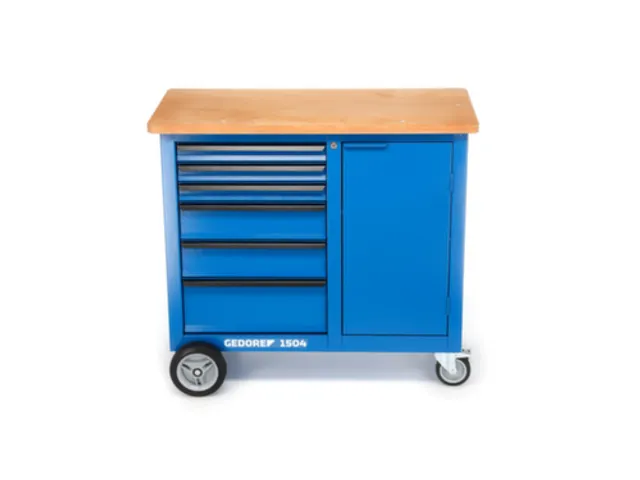 1504 0321 Rolwerkbank met 6laden