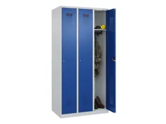 locker,HxBxD 1850x900x500mm,3vak,vak B 300mm,cil.-slot,staand op vloer