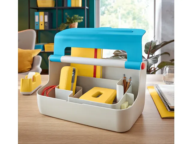 Opbergbox Leitz Cosy draagbaar kunststof blauw 214x196x367mm