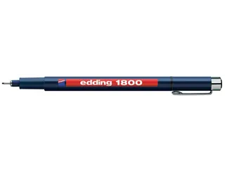 Fineliner edding 1800 zwart 0.5mm - 2