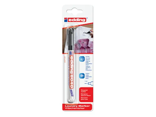 Edding 8040 Wasgoedmarker Rond 1mm Zwart