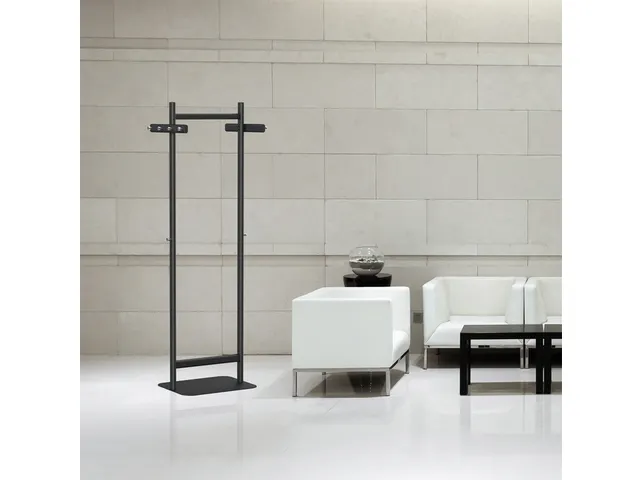 Garderoberek MAUL Salsa staand 173x60x43cm 40kg, 8 haken Zwart RAL9004