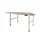 Dextro Plus Duo Zit-sta Bureau Elektrisch 140x80 Robson Eiken 25mm Wit
