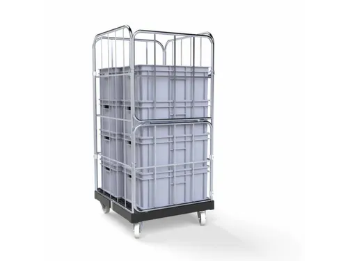 rolcontainer,draagverm. 500kg,laadvl. LxB 801x664mm