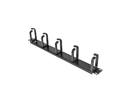 1U 19inch metalen rackmount kabelmanagement paneel