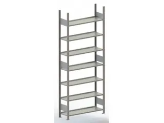 Inhaakstelling Basisveld 1850x1306x636mm 6legborden Vaklast 100kg - 2