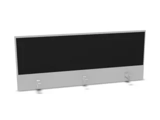 opzetpaneel bureau aanbouw achter MP-lichtgrijs BN8033-zwart 1400mm - 1