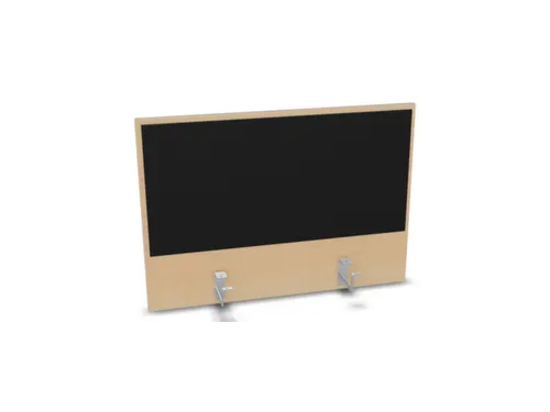 opzetpaneel,v. bureau,aanbouw achter,B 800mm,NE-esdoorn,BN8033-zwart