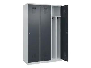 locker voor scheiding van kleding,HxBxD 1850x1200x500mm,3vak - 1