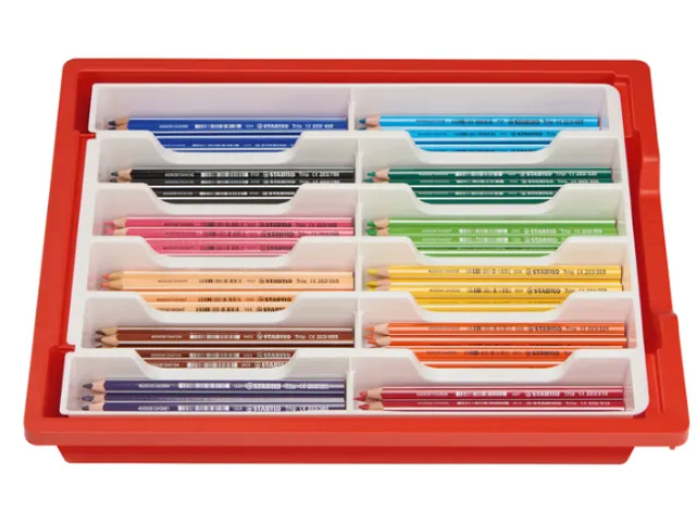 Kleurpotlood STABILO 203 Trio dik 96 stuks assorti