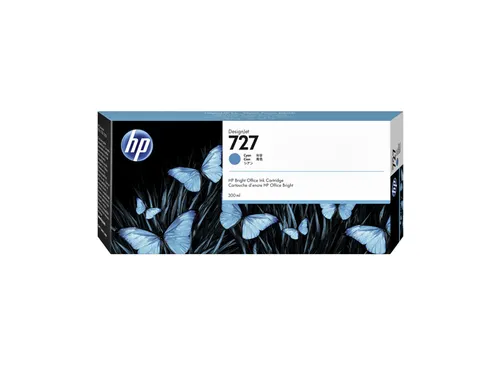 Inktcartridge F9J76A 727 300ml blauw