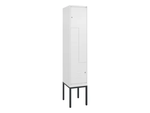 Z-garderobekast,HxBxD 2120x400x500mm,vak B 200/400mm,cil.-slot