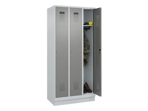 locker,HxBxD 1950x900x500mm,3vak,vak B 300mm,cil.-slot,sokkel