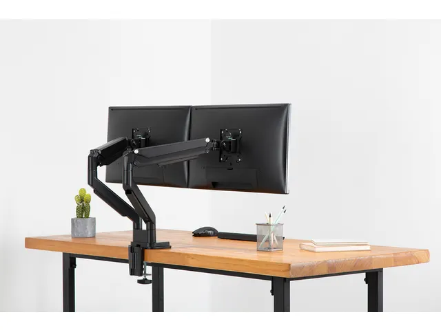 Monitorarm Digitus 2 Schermen met Gasveer en Klem
