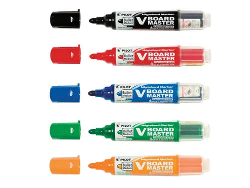 Whiteboardmarker Pilot V-Board Master Begreen Rond Medium Punt Zwart