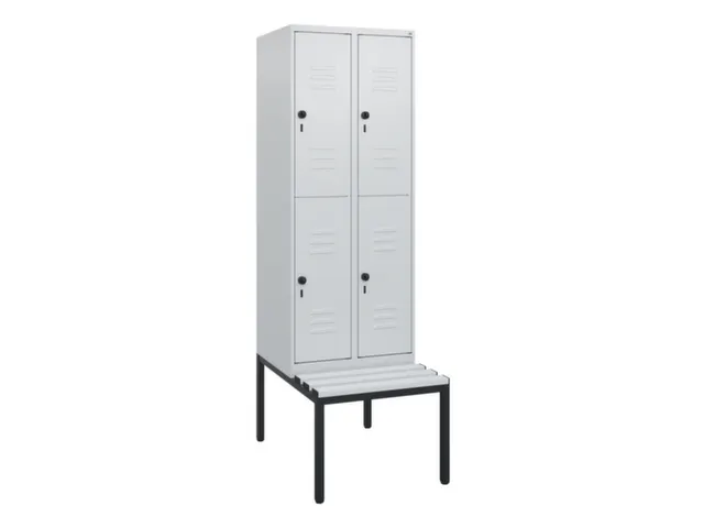 Dubbeldekse dekenkist,HxBxD 1950x600x815mm,2x2vak.,vak B 300mm