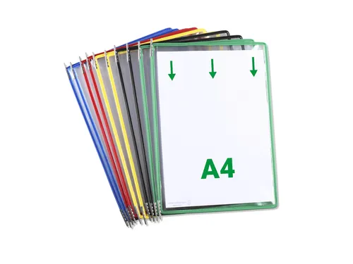 Zichtpaneel Tarifold A4 verticaal 230x343mm Assorti 10 stuks