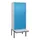 PBM-locker met bank,HxBxD 2120x800x815mm,2vak,vak B 400mm,draaigrendel