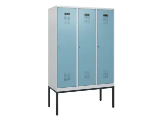 schoollocker,HxBxD 1950x1200x500mm,3vak,vak B 400mm,cil.-slot - 2