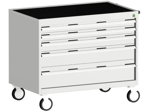 ladekast HxBxD 880x1050x650mm 5laden romp RAL7035 front RAL7035