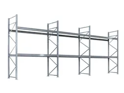 palletstelling,basis+2xaanbouw,HxBxD 4500x8590x1100mm,vakl. 1000kg