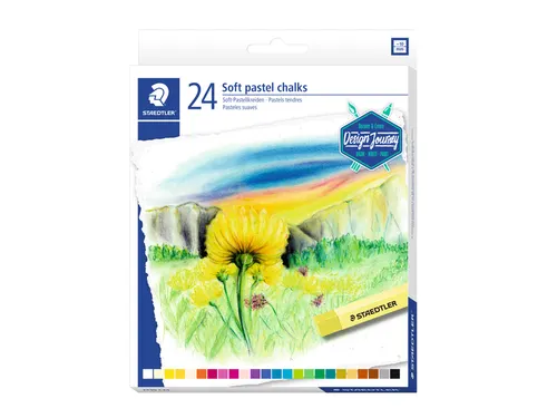 Pastelkrijt Steadtler 2430 Karat zacht assorti set à 24 stuks