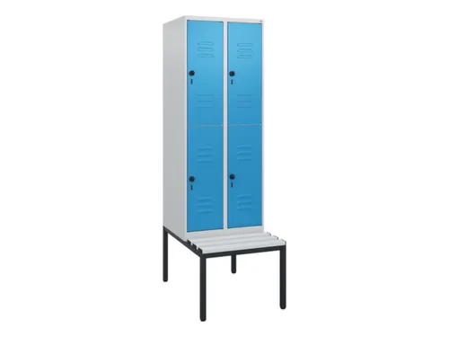Dubbeldekse dekenkist,HxBxD 1950x600x815mm,2x2vak.,vak B 300mm