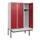 locker met bank,HxBxD 1950x1200x815mm,3vak,vak B 400mm,cilinderslot