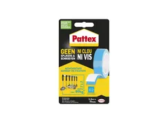Plakband Pattex Supermontage 20kg tot 80kg 19mmx1.5m