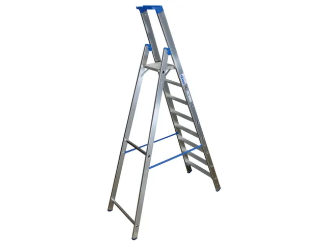 Ladder Aluminium Bordes H 1 90M 8Treden Incl. Bordes