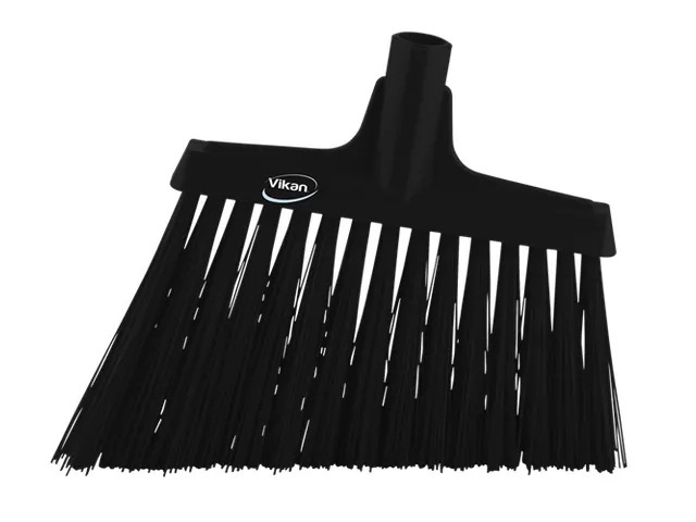 Hygiene 2914-9 hoekbezem zwart harde lange schuine vezels