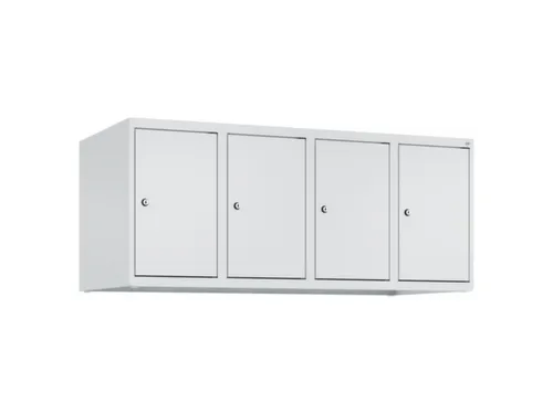 opzetkast,v. locker,4vak.,vak B 300mm,HxBxD 500x1200x500mm,vleugeldeur