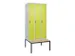locker voor scheiding van kleding,HxBxD 2120x900x815mm,3vak