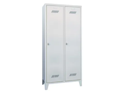 locker,HxBxD 1850x800x500mm,2vak,vak B 400mm,RAL7035,front RAL6011