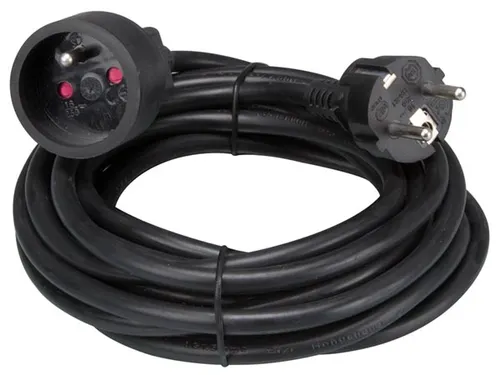 Verlengkabel - 5m - Zwart - 3G1.5 - Penaarde