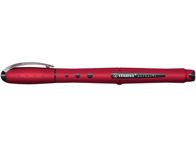 Rollerpen STABILO Worker+ Wildflower Bordeaux medium