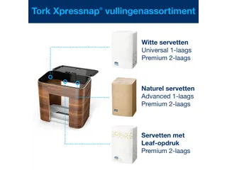 Tork 273002 Xpressnap tabletop servetdispenser N4 compact Walnoot - 6