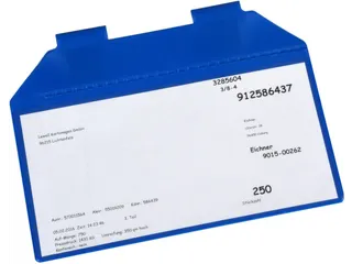 insteekhoes,DIN A6,liggend,HxB 105x215mm,m. magneet,kunststof,blauw - 1