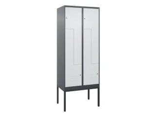 Z-garderobekast,HxBxD 2120x800x500mm,vak B 200/400mm,cil.-slot - 1