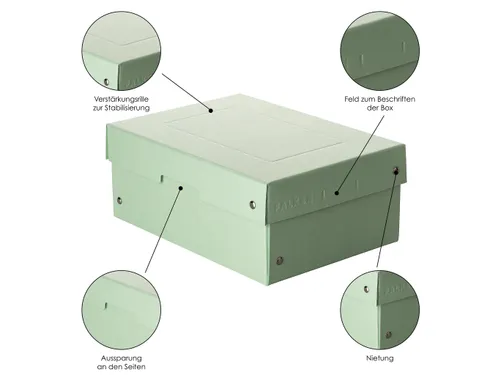 PureBox Pastell A5 verte 100mm