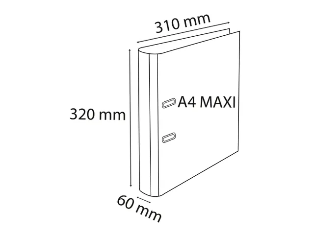 Ordner PP Exafile A4 65mm zwart