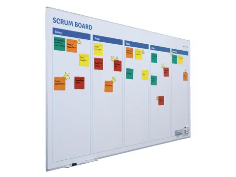 Scrum bord + starterkit scrum 90x120cm