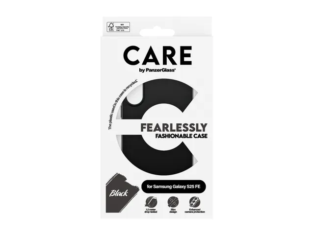 PanzerGlass CARE by TPU Case Black Samsung Galaxy S25 FE 5G, Hoe