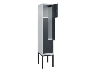 Z-garderobekast,HxBxD 2120x400x500mm,vak B 200/400mm,draaigrendel - 2
