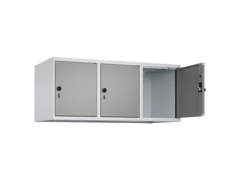 opzetkast,v. locker,3vak.,vak B 400mm,HxBxD 500x1200x500mm