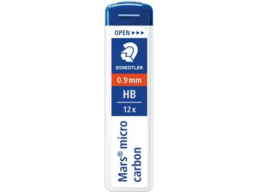 Staedtler Potloodstiften Mars 0.9 mm HB, Etui van 12 Stuks