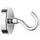 Magneet Westcott met haak 48mm zilver. Trekkracht +/- 60kg
