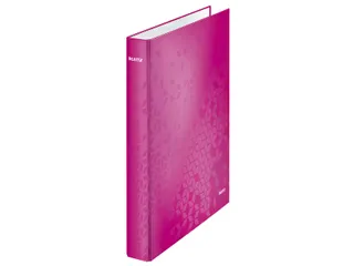 Ringband Leitz Wow 4241 2 rings D-mech 25mm A4 Roze - 2