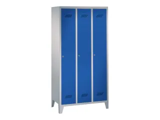 locker,HxBxD 1850x900x500mm,3vak,vak B 300mm,RAL7035,front RAL5010 - 2