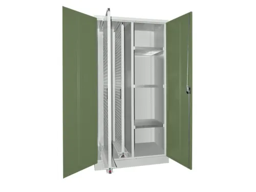 verticale kast,HxBxD 1950x1000x600mm,RAL7035,front RAL6011